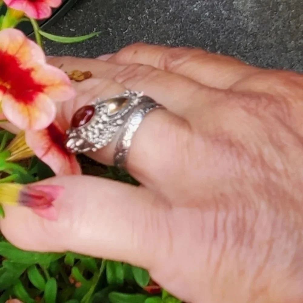 Vintage‎ sterling snake ring adjustable